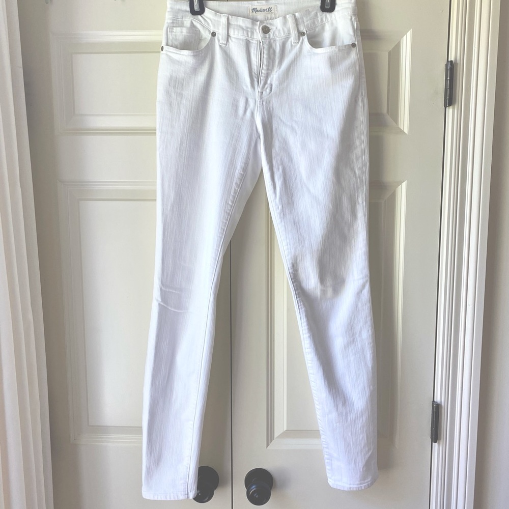 Madewell pure white jeans skinny jeans sz 29
